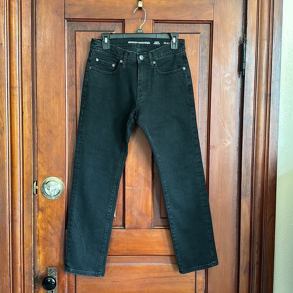 28×28 black jeans new Amazon Essentials